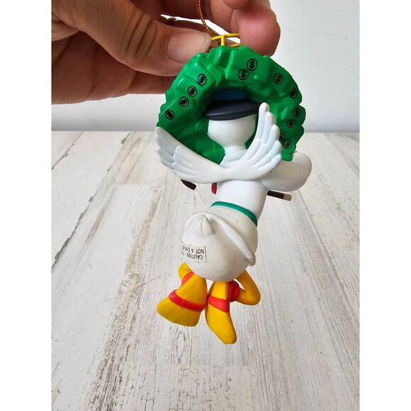 Vintage grolier Donald duck wreath ornament money Angel Xmas tree Scrooge - Picture 5 of 5